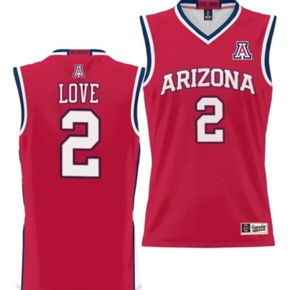 Caleb Love #2 Arizona Wildcats NIL College Basketball Lightweight Jersey NWT YXL